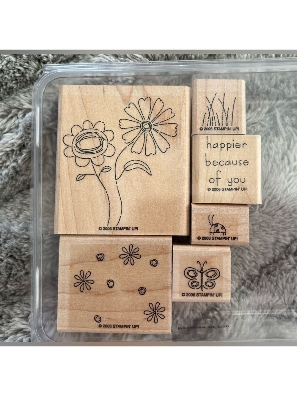 Stampin’ Up! Because of You 2006 Set of 6 Stamps Retired
